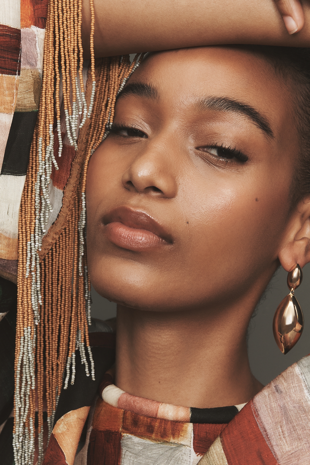 ALÉMAIS Marjorelle Linen-Silk Long-Sleeve Maxi Dress