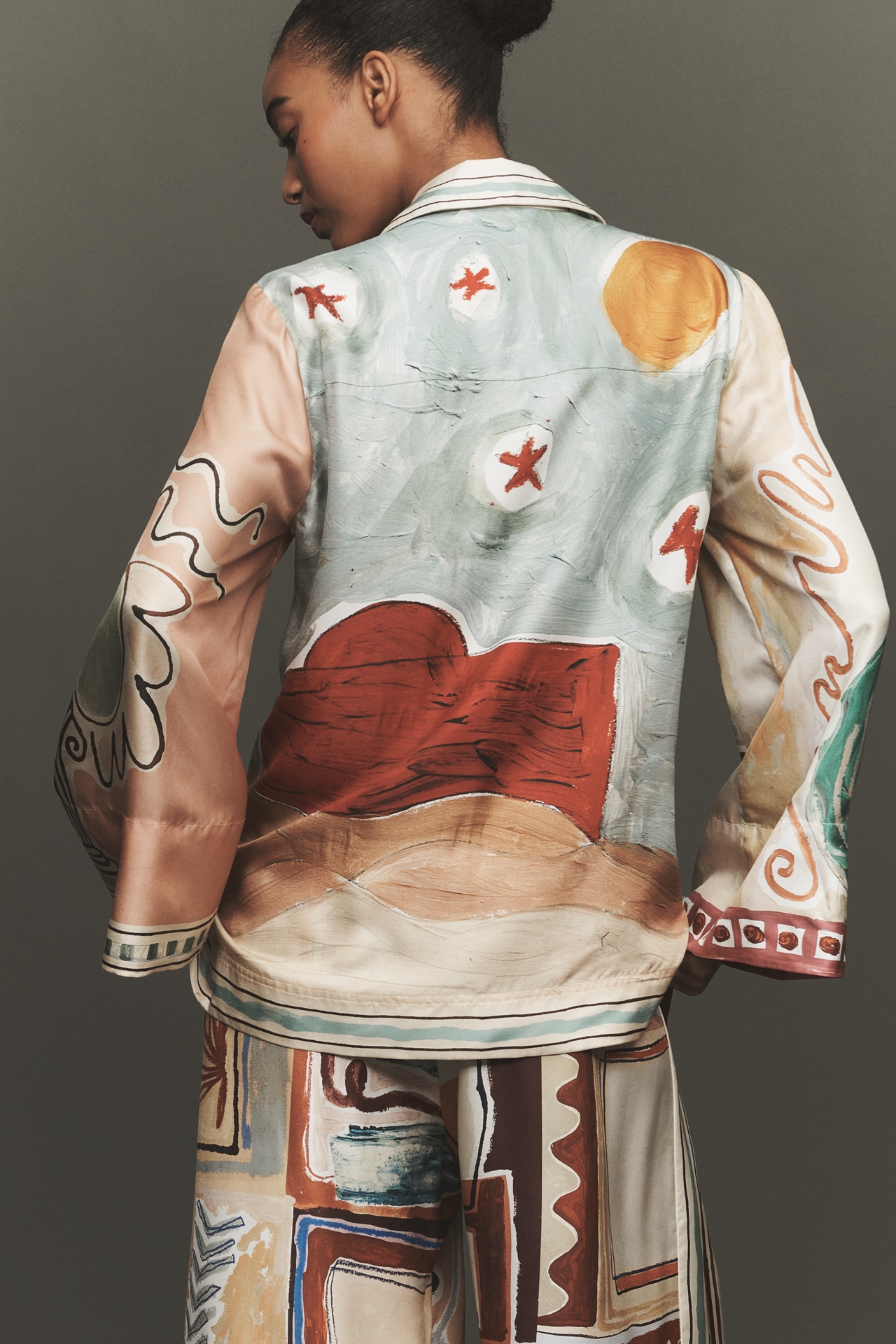 ALÉMAIS Michelle Silk Buttondown Shirt