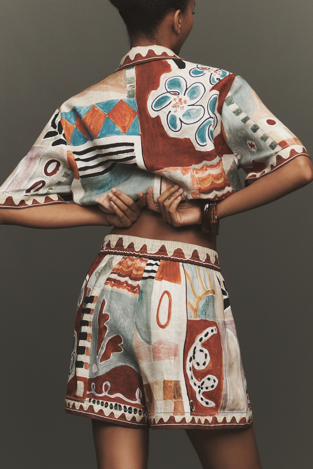 ALÉMAIS Michelle Linen Shorts