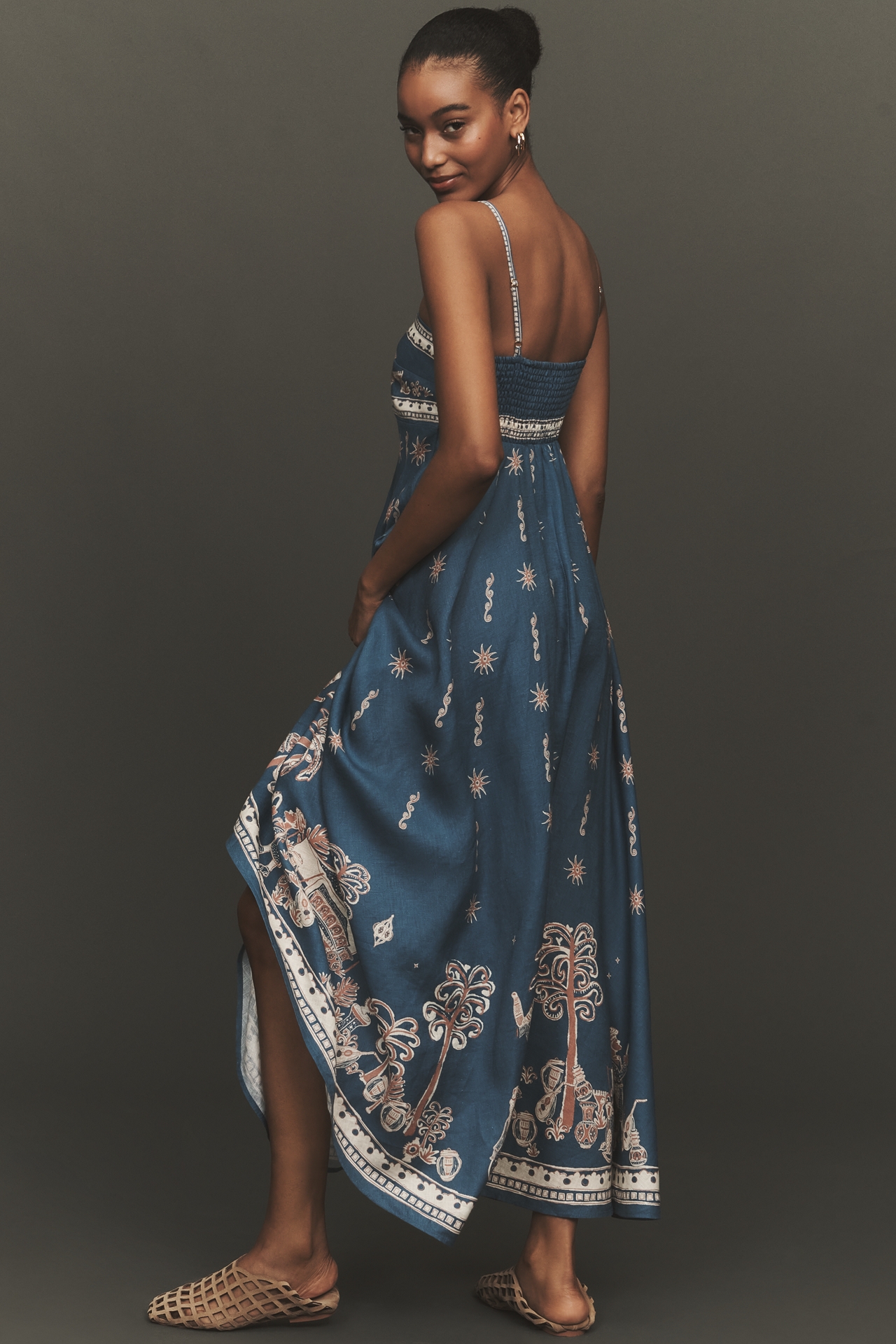 ALÉMAIS Acacia Sleeveless Linen Sundress