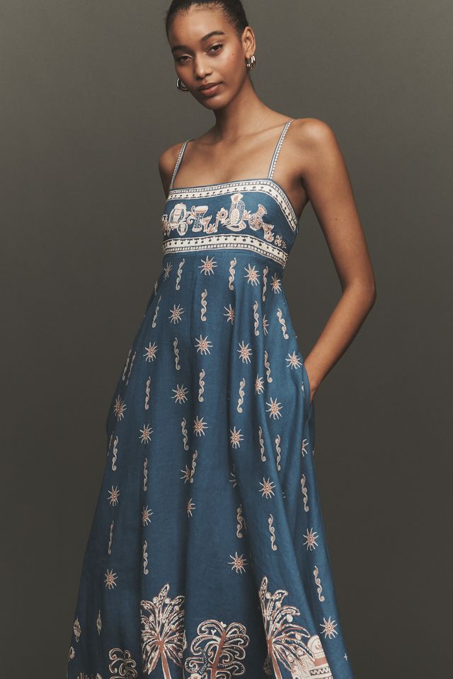 ALÉMAIS Acacia Sleeveless Linen Sundress | Anthropologie