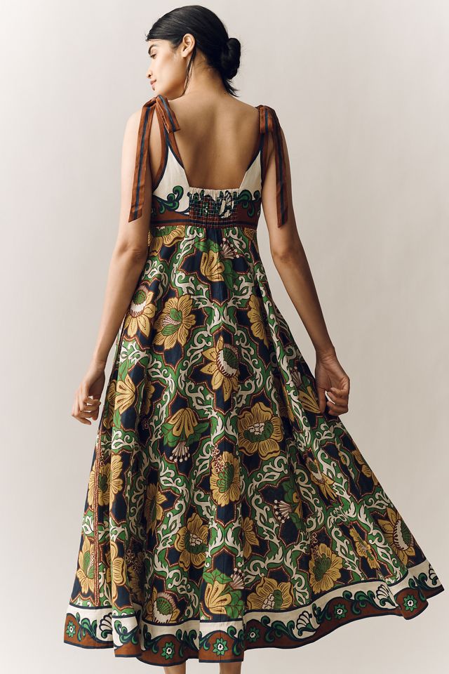 ALMAIS Liana European Linen Midi Dress | Anthropologie