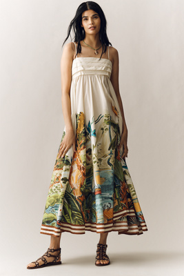 ALMAIS Toucan Tango Cotton Midi Dress | Anthropologie