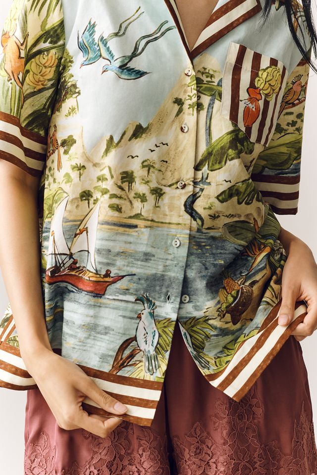 ALÉMAIS Toucan Tango Linen Buttondown Shirt #2