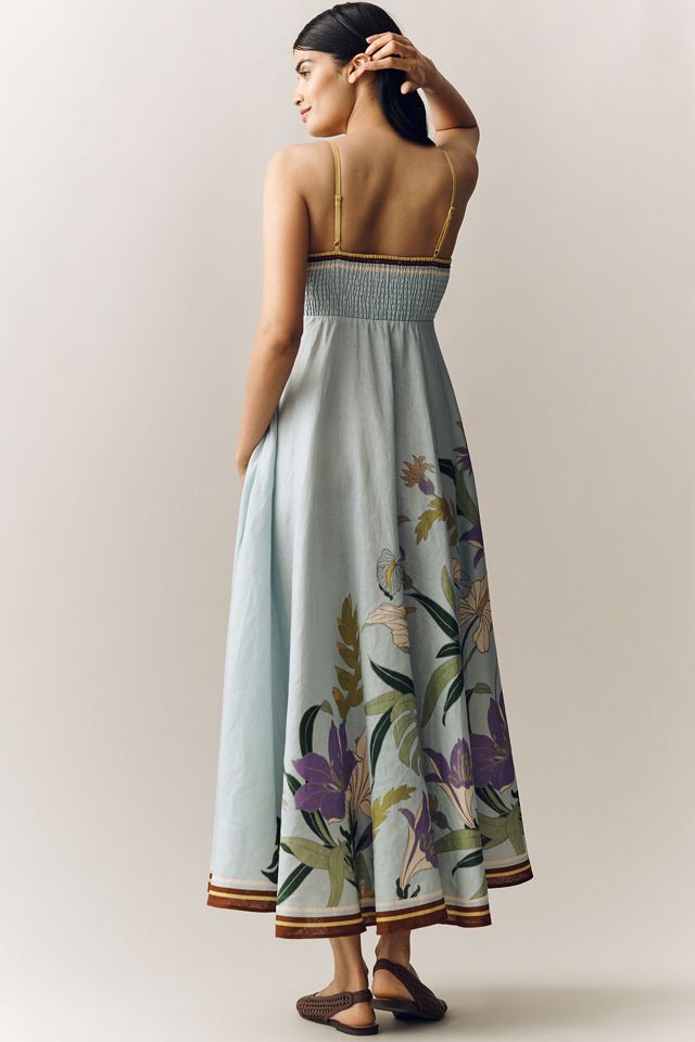 ALMAIS Alfie Linen Sleeveless A-Line Sundress | Anthropologie