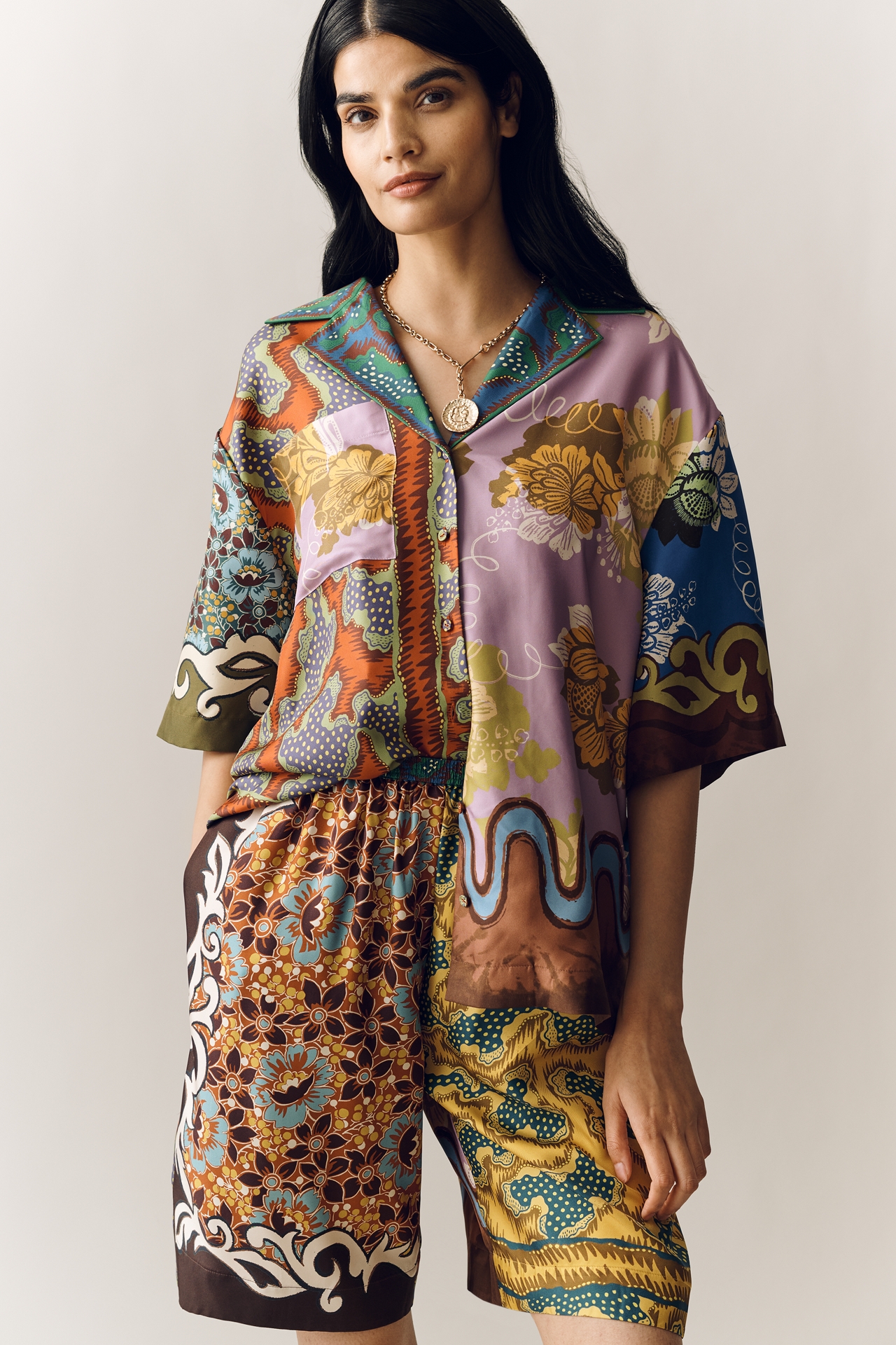 ALÉMAIS Arnie Silk Buttondown Shirt