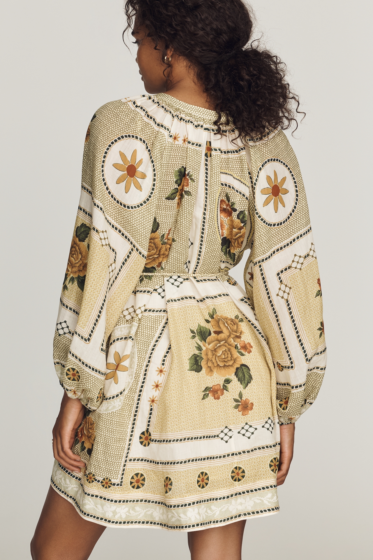 ALÉMAIS Dixie Long-Sleeve Mini Dress