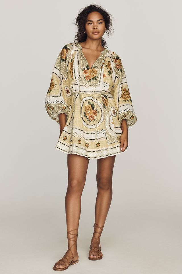 ALÉMAIS Dixie Long-Sleeve Mini Dress | Anthropologie