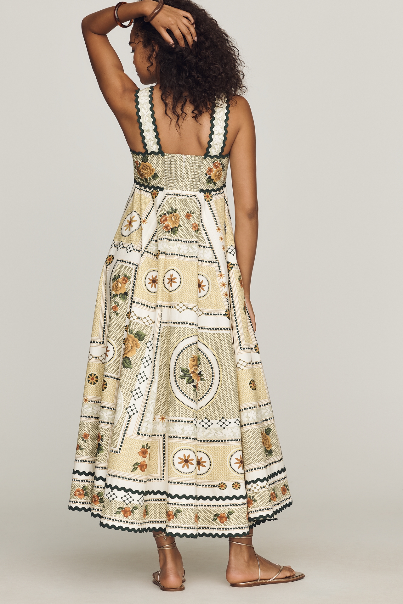 ALÉMAIS Dixie Cotton Poplin Midi Dress