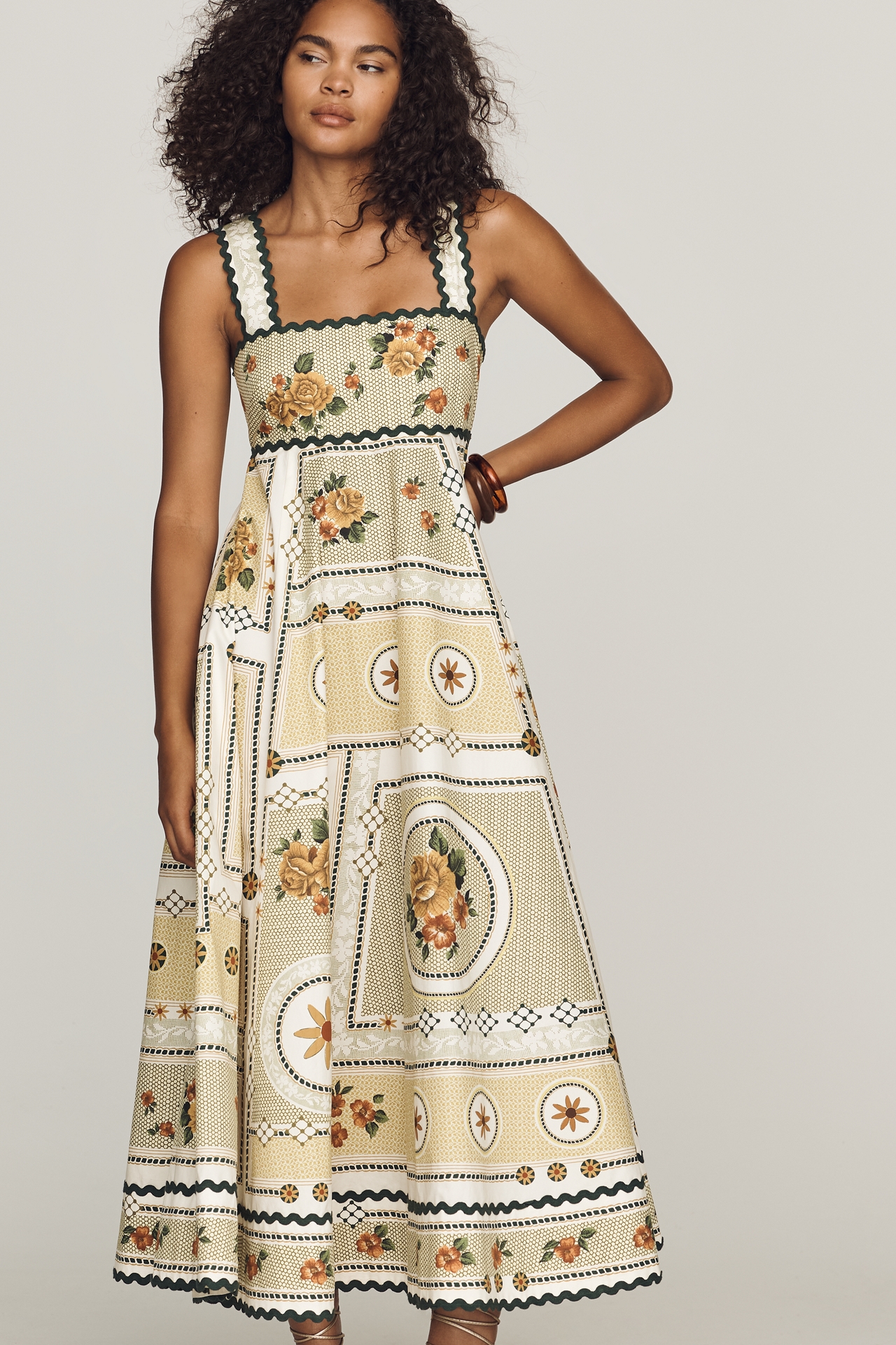 ALÉMAIS Dixie Cotton Poplin Midi Dress