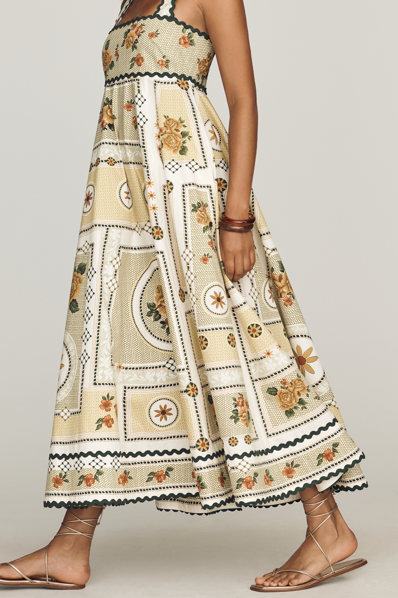 ALÉMAIS Dixie Cotton Poplin Midi Dress
