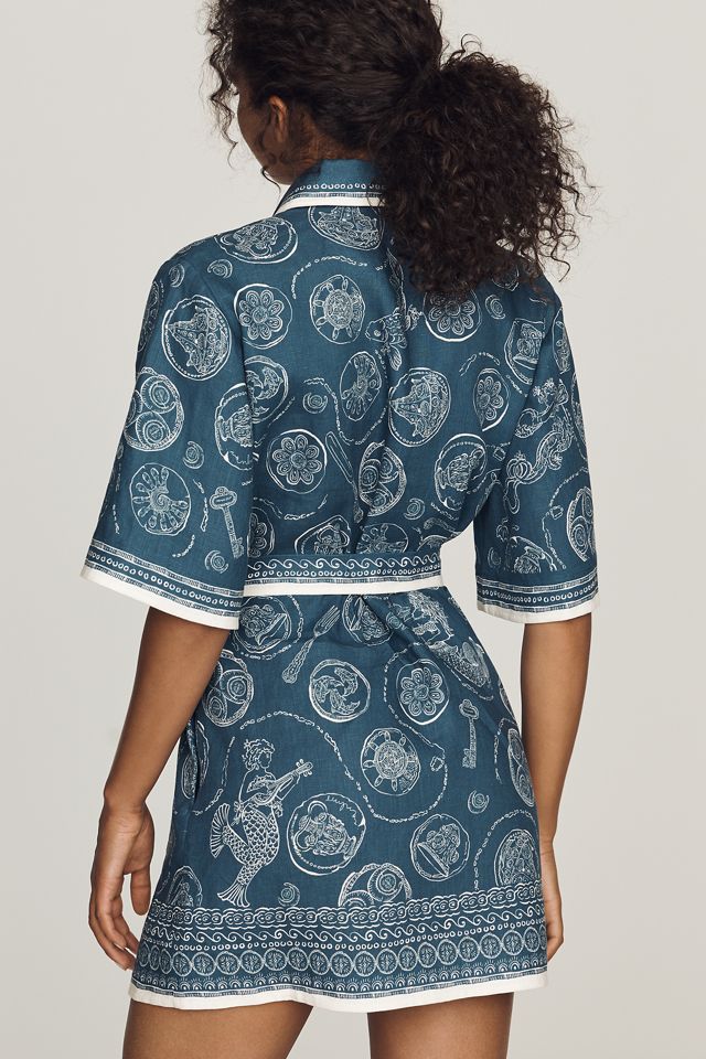 astrid mini dress for love and lemons For Love & Lemons Antonia Mini Dress Blue – blueandcream