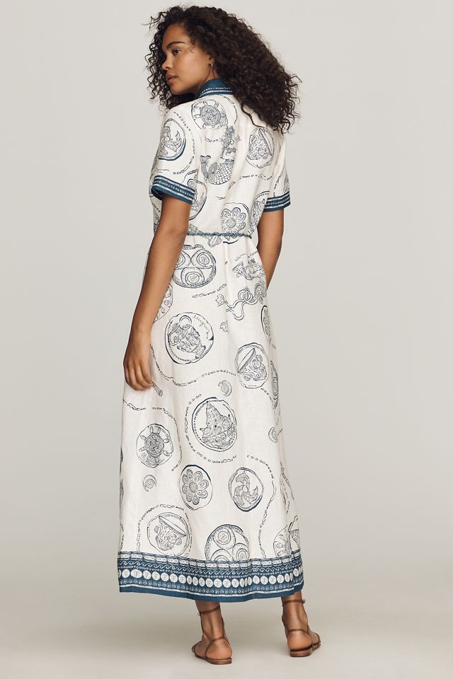 ALÉMAIS Lucky Linen Belted Maxi Dress #3