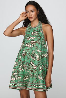 ALÉMAIS Fish Sticks Linen Swing Dress