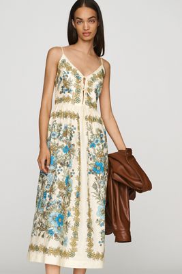 ALÉMAIS Sophia Linen Midi Dress