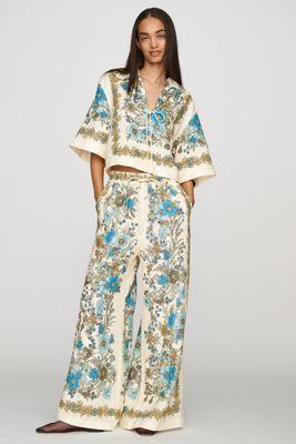 ALÉMAIS Sophia Linen Wide-Leg Pants