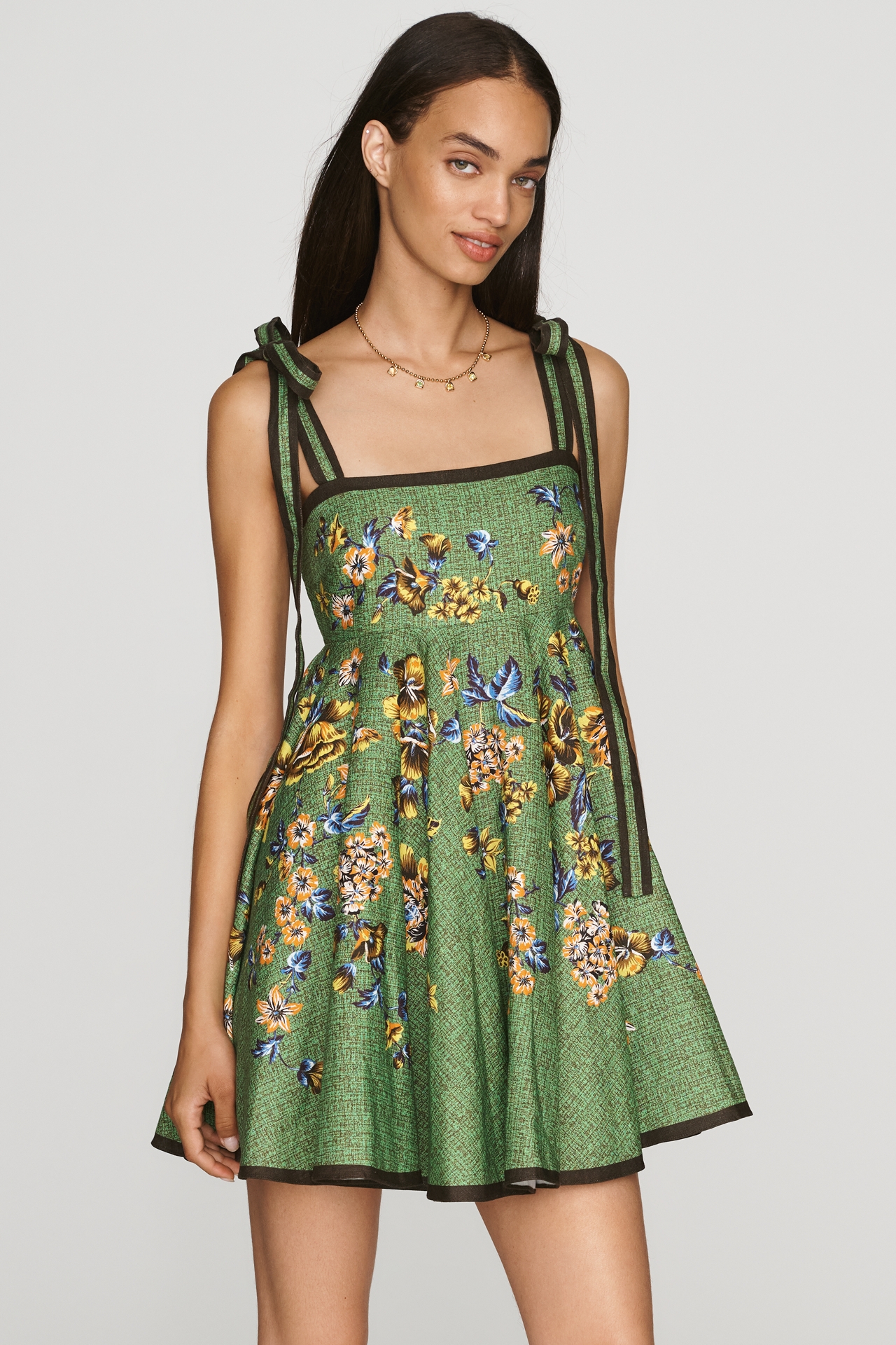 ALÉMAIS Phyllis Linen Mini Dress