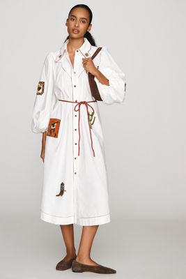ALÉMAIS Westwood 100% Cotton Midi Shirtdress