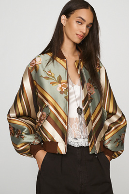 Rosa Jacquard Bomber Jacket
