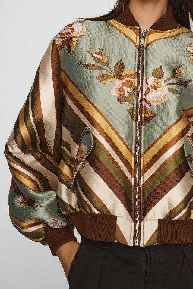 ALÉMAIS Rosa Jacquard Bomber Jacket #2