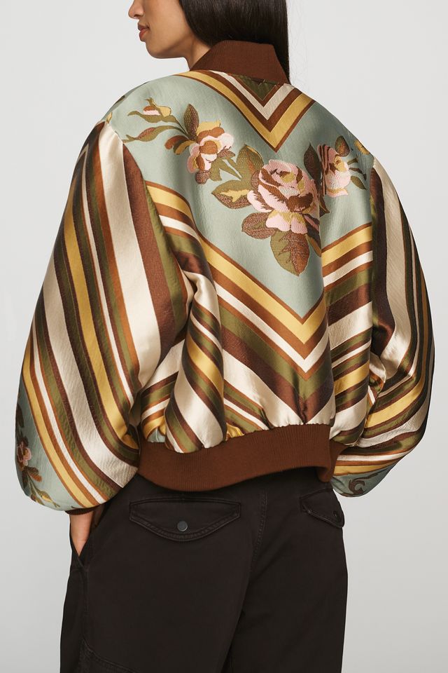 ALÉMAIS Rosa Jacquard Bomber Jacket #4