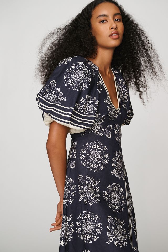 ALÉMAIS Banderra 100% European Linen Maxi Dress #1