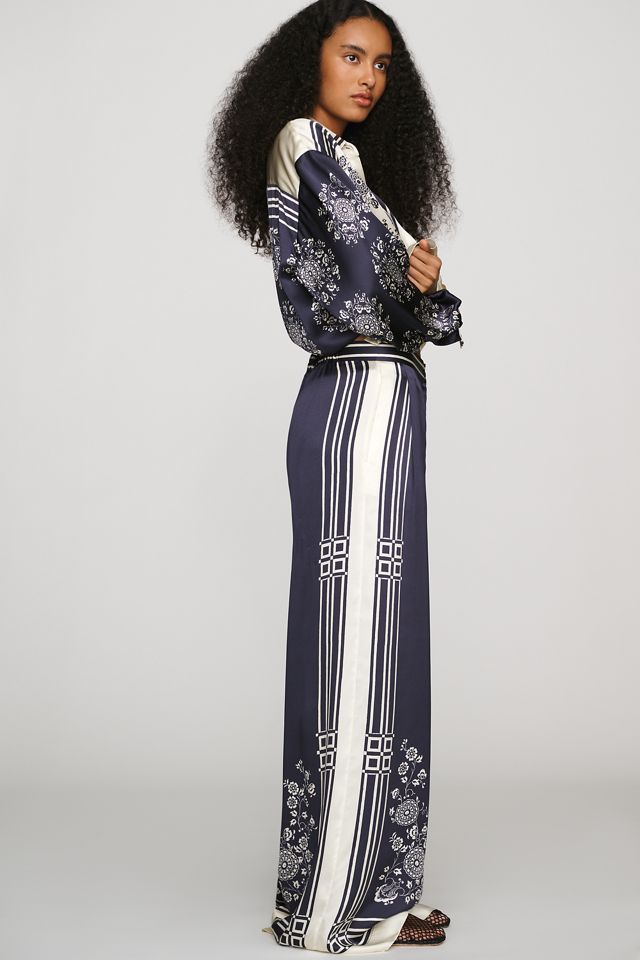 ALÉMAIS Banderra 100% Silk Satin Trousers #2