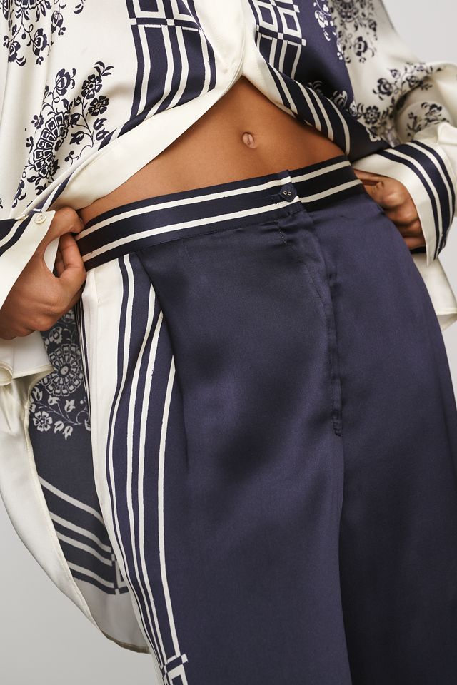 ALÉMAIS Banderra 100% Silk Satin Trousers #3