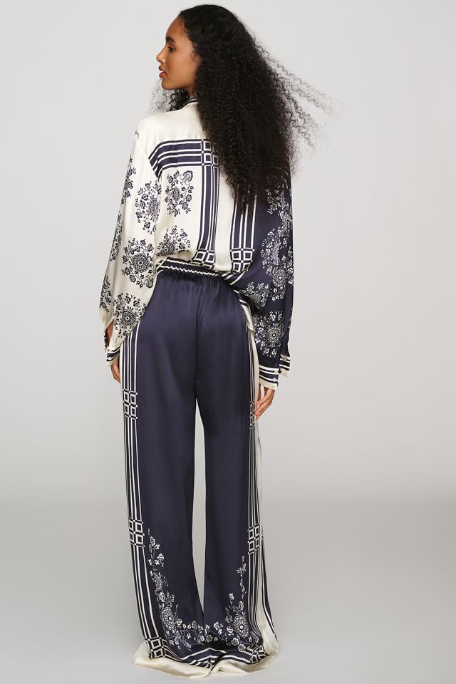 ALÉMAIS Banderra 100% Silk Satin Trousers #4