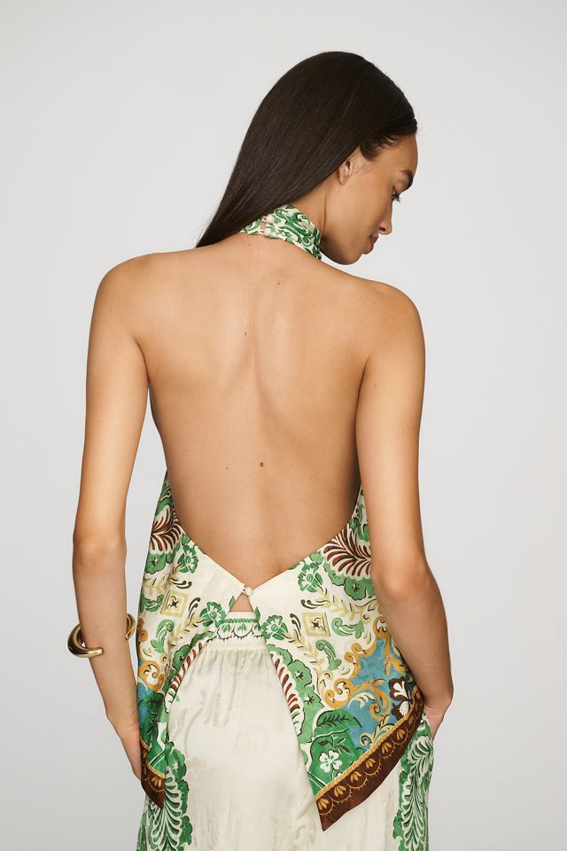 ALÉMAIS Florence Mock-Neck Halter Top #2
