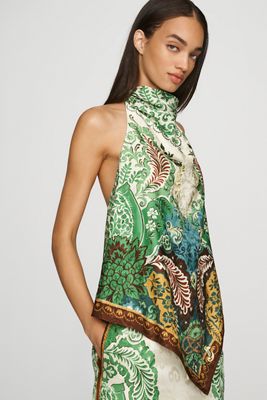 ALÉMAIS Florence Mock-Neck Halter Top