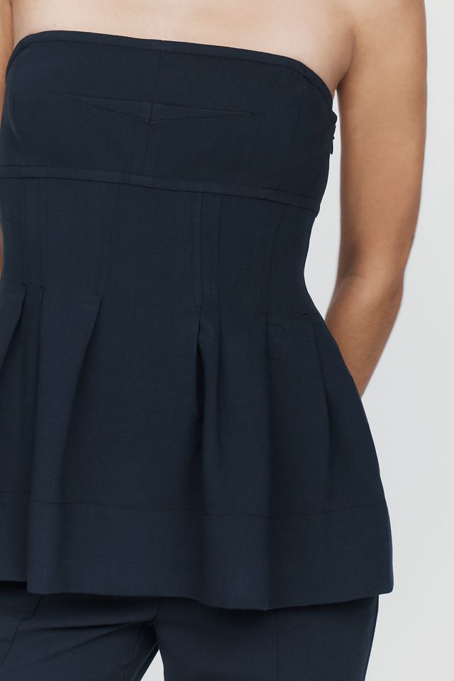 By Anthropologie Pleated Peplum Top #1