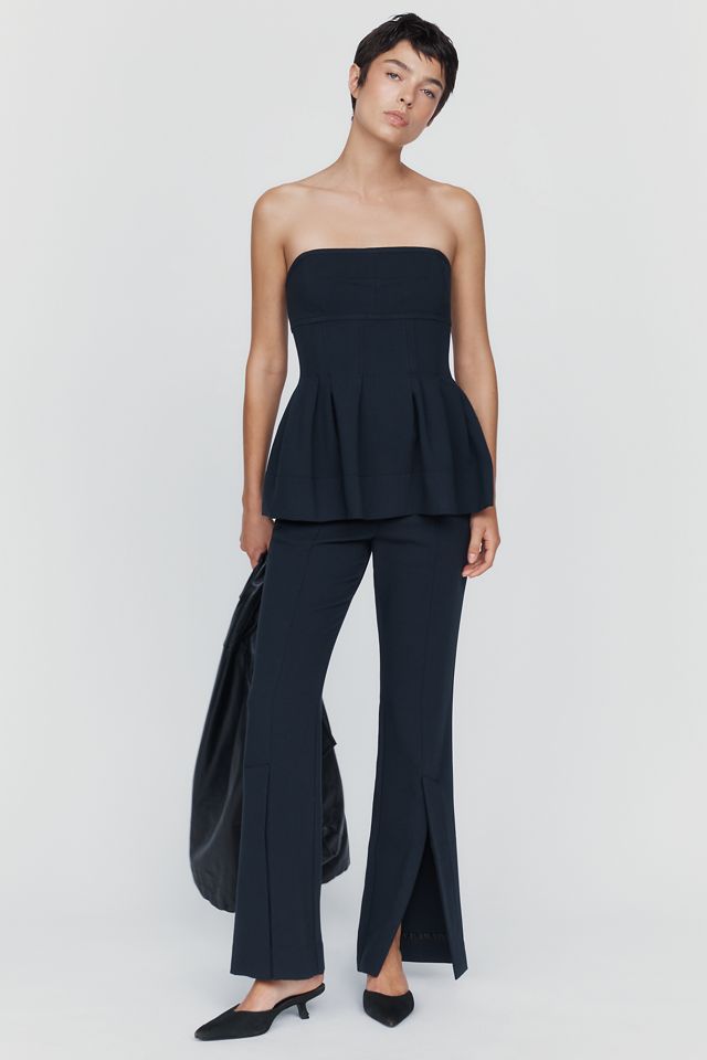 By Anthropologie Pleated Peplum Top #2