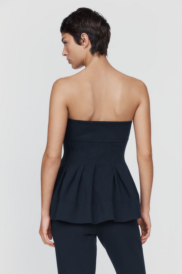 By Anthropologie Pleated Peplum Top #3