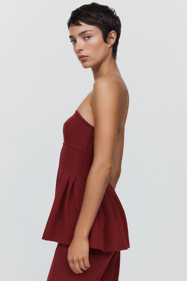 Haut péplum plissé By Anthropologie #1