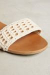 Sandales Faryl Robin Blanc & Rose - Taille US 8, Cuir, Plates, Neuves Avec Boîte