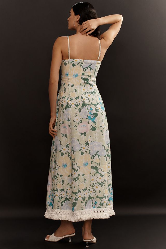 Lovaan Phillippa Linen Midi Dress