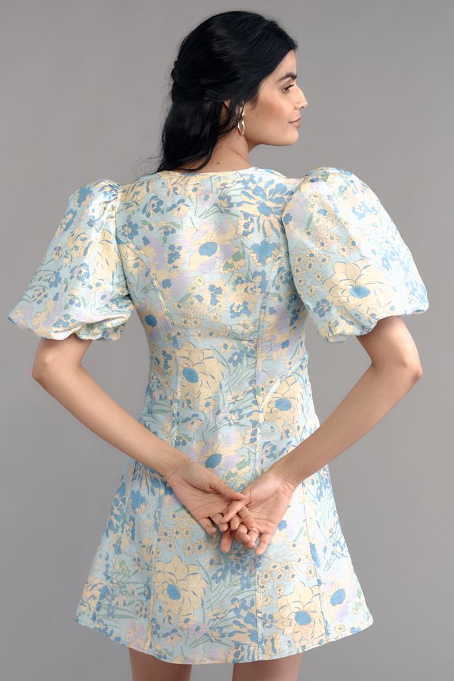 Lovaan Adeline Linen Silk Blend Mini Dress #1