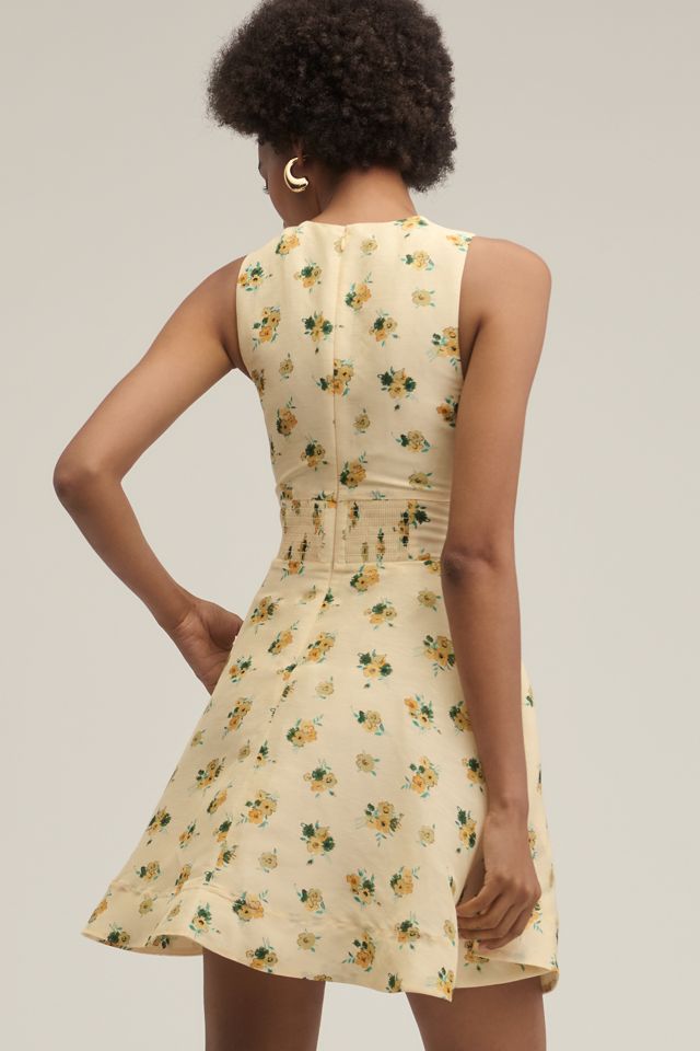 Lovaan Delilah Linen Silk Bow Mini Dress #2