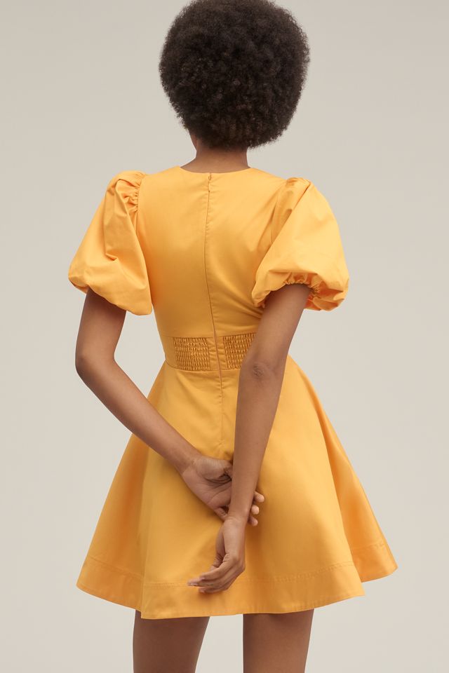 Lovaan Devon Puff-Sleeve Bow Mini Dress #2