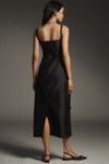 Lovaan Camilla Sleeveless Square-Neck Midi Dress