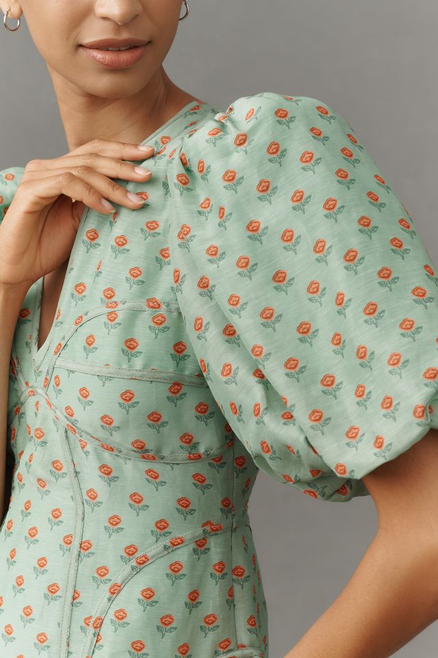 Lovaan Adeline Linen Silk Blend Mini Dress #4