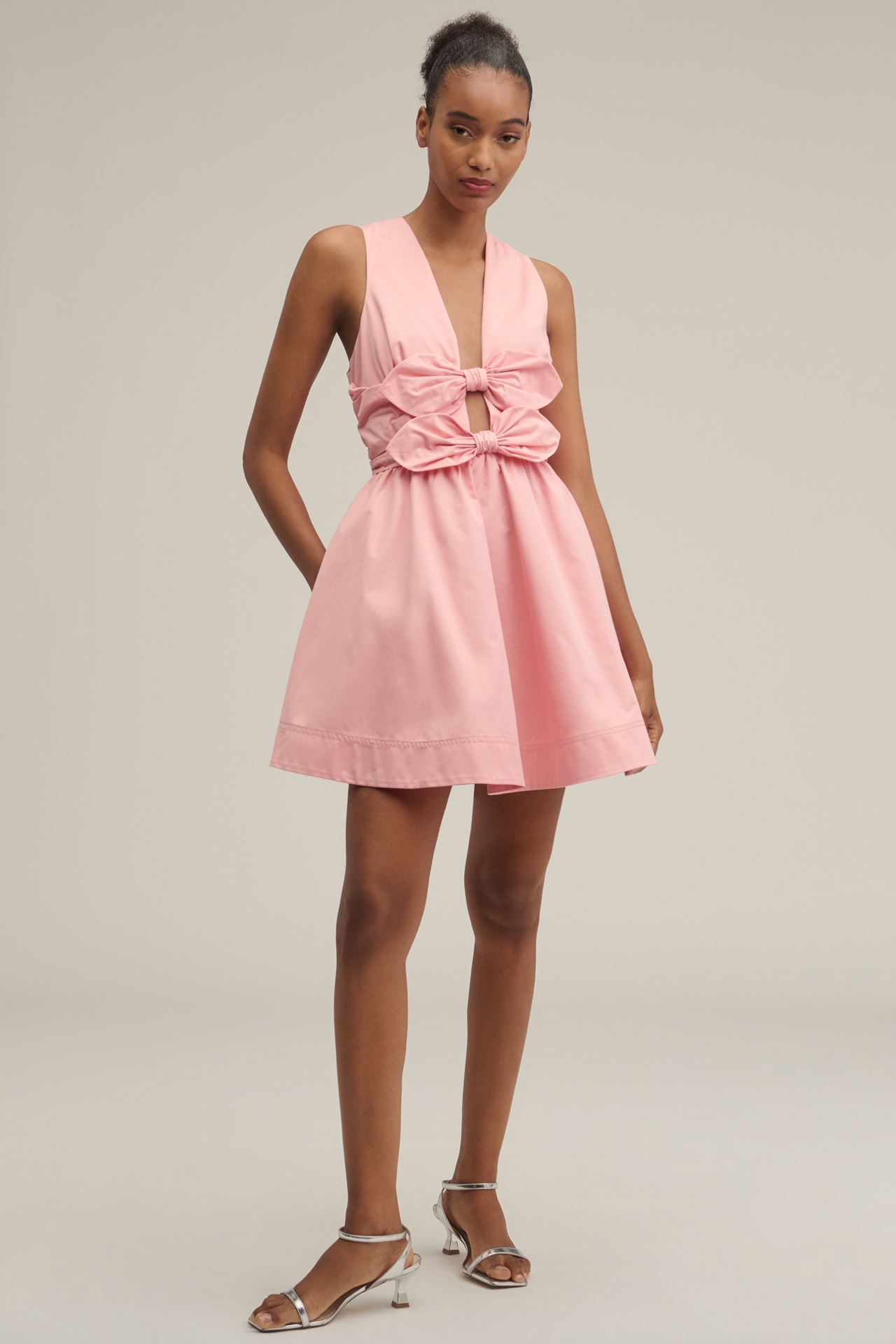 Lovaan Delilah Bow Mini Dress