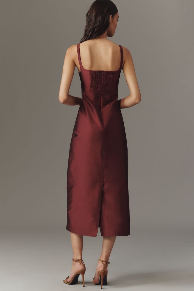Lovaan Camilla Bow-Embellished Midi Dress #1
