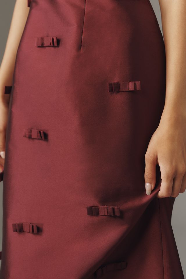 Lovaan Camilla Bow-Embellished Midi Dress #3