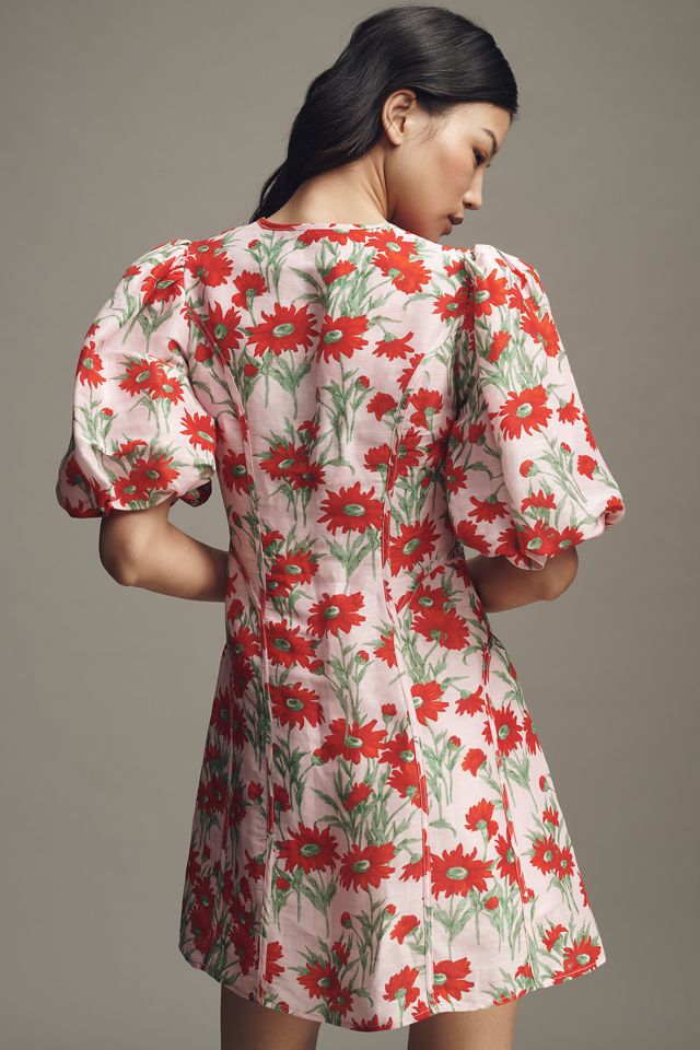 Lovaan Adeline Linen Silk Blend Mini Dress #2