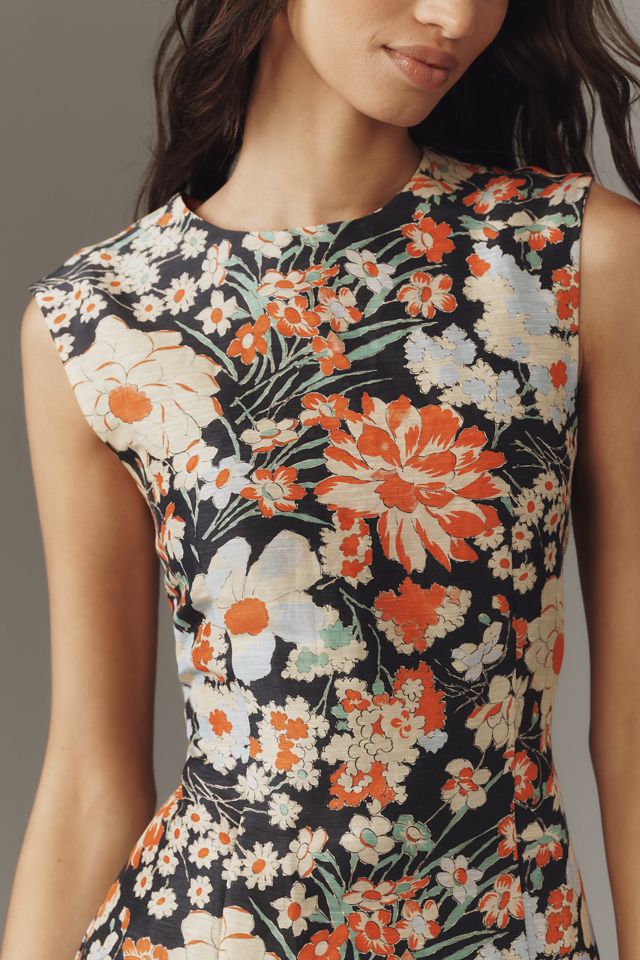 Lovaan Harper Linen-Silk Sleeveless A-Line Mini Dress #3