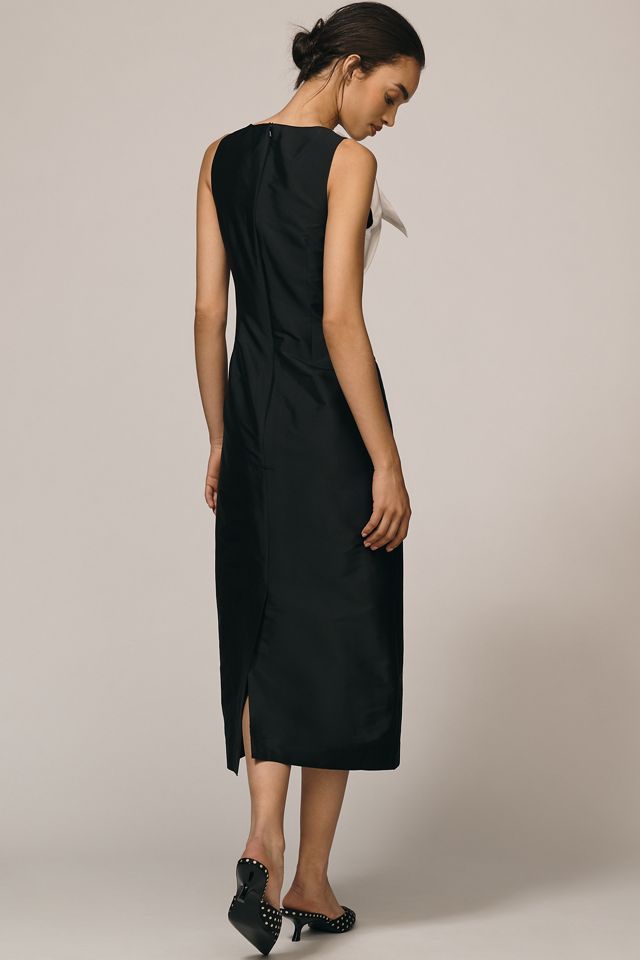 Lovaan Charlotte Sleeveless Taffeta Midi Dress #3