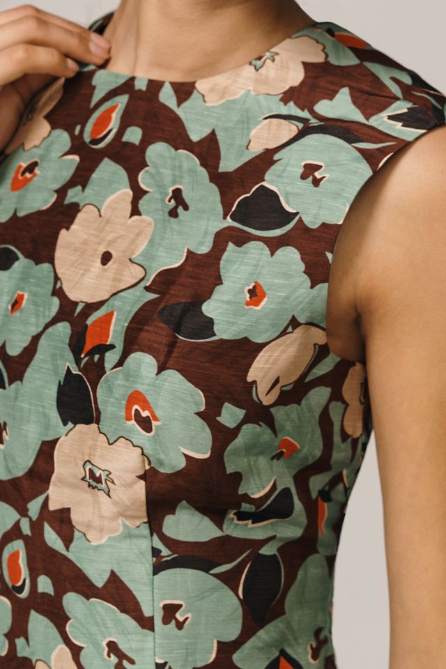 Lovaan Harper Linen-Silk Sleeveless Mini Dress #2