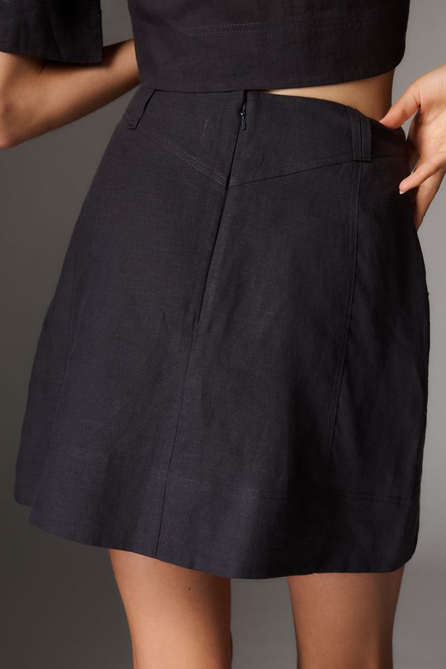 Lovaan Nina Linen Mini Skirt #2